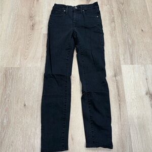 Madewell Black High Rise Skinny Jeans